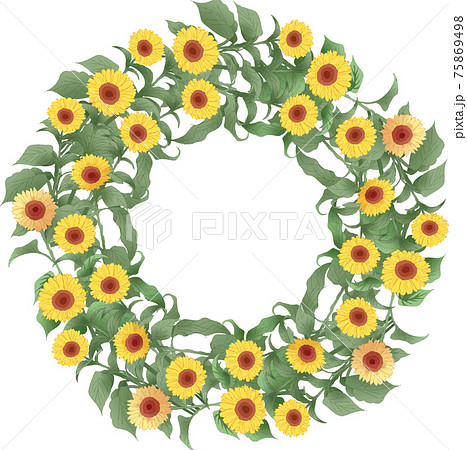 ヒマワリの輪 75869498