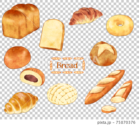 おいしいパンのイラストのイラスト素材