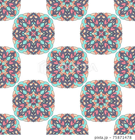 Geometric traditional pattern, outline hand drawn style Geometric traditional pattern, outline hand drawn style 75871478