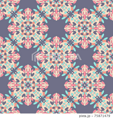 Geometric traditional pattern, outline hand drawn style Geometric traditional pattern, outline hand drawn style 75871479