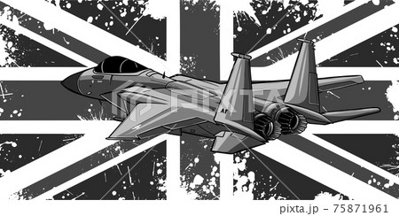 design of Military fighter jets with england flag vector illustration design of Military fighter jets with england flag vector illustration 75871961
