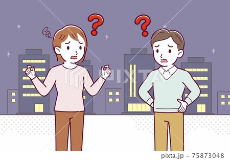 夜の街でのワンシーン 75873048