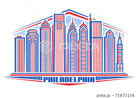 Vector illustration of Philadelphia 75873156