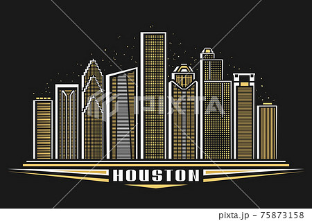 Vector illustration of Houston 75873158