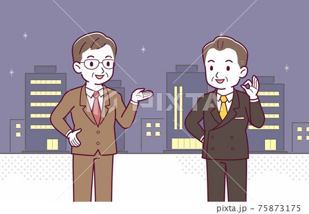 夜の街でのワンシーン 75873175