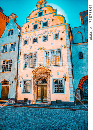 Three brothers- is an architectural complex located in the center of Old Riga on the Maza Pils castle (Malaya Zamkovaya). Three brothers- is an architectural complex located in the center of Old Riga on the Maza Pils castle (Malaya Zamkovaya). 75873342