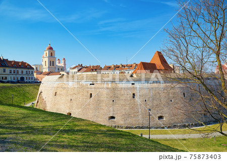 Bastion of the Vilnius City Wall. Lithuania. Bastion of the Vilnius City Wall. Lithuania. 75873403