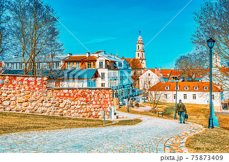 Bastion of the Vilnius City Wall. Lithuania. Bastion of the Vilnius City Wall. Lithuania. 75873409
