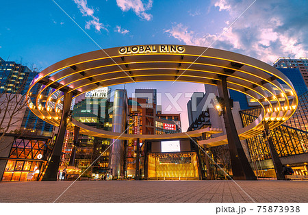 日本の東京都市景観　池袋西口公園などを望む＝2021年2月2日 75873938