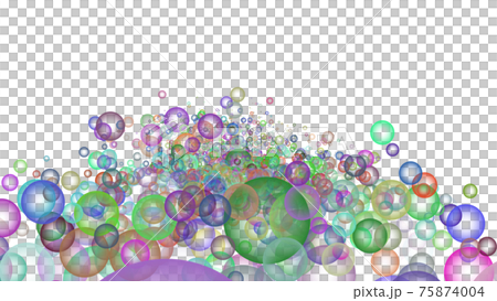 CG bubble Many colorful bubbles CG bubble Many colorful bubbles 75874004
