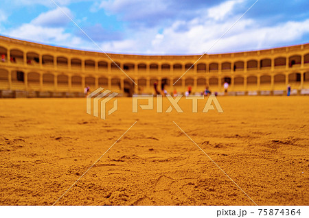 Bull arena in the Spanish town of Ronda 75874364
