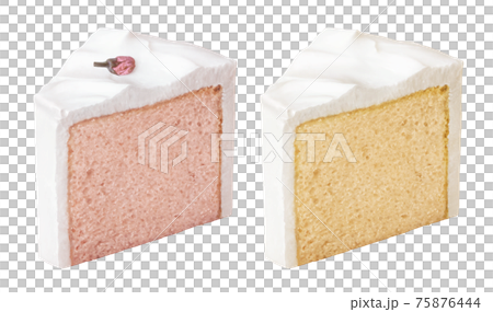 シフォンケーキ イラスト リアル  75876444