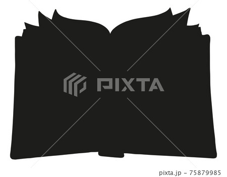 Vector sketch. Open book 75879985