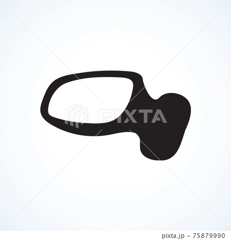 Car mirror. Vector drawing Car mirror. Vector drawing 75879990