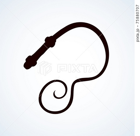 Whip. Vector drawing 75880707