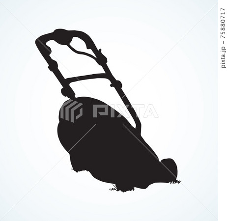 Lawn mower. Vector drawing Lawn mower. Vector drawing 75880717