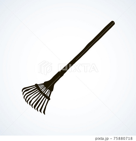 Fan rake. Vector drawing Fan rake. Vector drawing 75880718