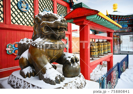 Ivolginsky Buddhist Temple Complex in Ulan-Ude in Buryatia, Russia Ivolginsky Buddhist Temple Complex in Ulan-Ude in Buryatia, Russia 75880841