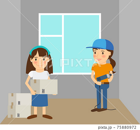 Women making repairs Women making repairs 75880972
