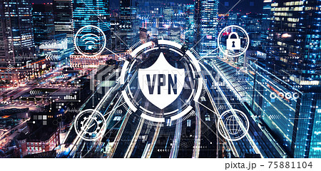 VPN concept with a large train station VPN concept with a large train station 75881104
