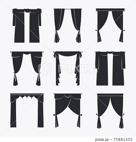 black curtain icons black curtain icons 75881355
