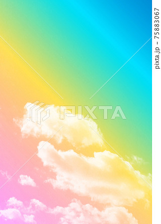 空　雲　風景　背景  75883067