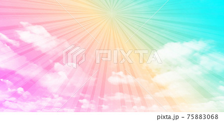 空　雲　風景　背景  75883068