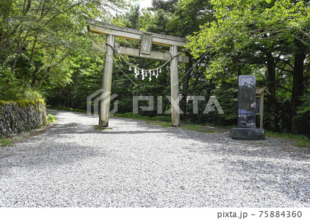 熊野三山の奥の宮　玉置神社参道 75884360