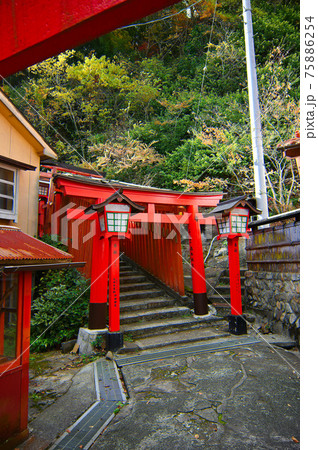 太鼓谷稲成神社 朱色の千本鳥居 表参道 津和野町 太鼓谷稲成神社 朱色の千本鳥居 表参道 津和野町 75886254