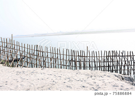 bamboo fence and wall for safety of beach sand bamboo fence and wall for safety of beach sand 75886884