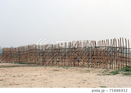 bamboo fence and wall for safety of beach sand bamboo fence and wall for safety of beach sand 75886932