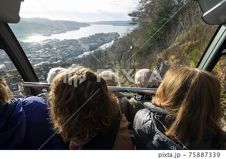 Floyen at sunset. Floyen at sunset. 75887339