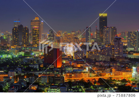 Bangkok night view Bangkok night view 75887806
