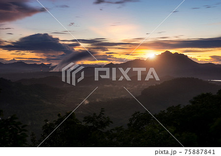 Sunset at Mae Moh. Sunset at Mae Moh. 75887841