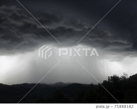 Storm over mountain. Storm over mountain. 75888182