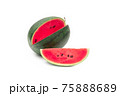 watermelon slice on white background. 75888689