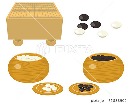 囲碁盤と碁石 囲碁盤と碁石 75888902