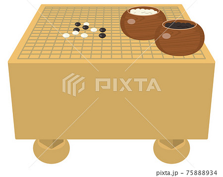 囲碁盤と碁石 囲碁盤と碁石 75888934