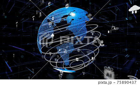 Industry 4.0 digital cyber technology innovation concept 75890437