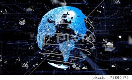 Smart business data analytic technology abstract Smart business data analytic technology abstract 75890475