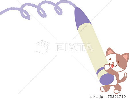 クレヨンを持った人物 75891710