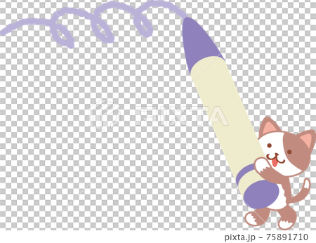 クレヨンを持った人物 75891710