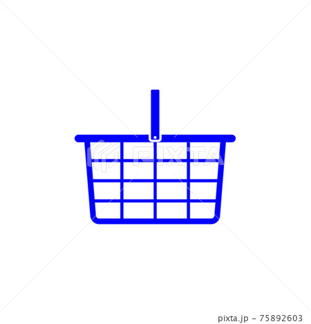 Shopping basket icon. Flat design. Vector illustration. 75892603