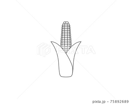 Corn, breakfast, food. Vector illustration, flat design. 75892689