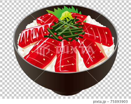 漬けマグロ丼 75893903