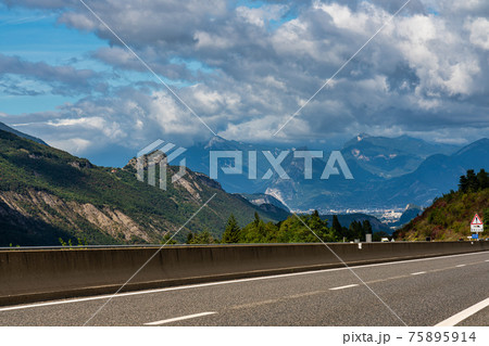 Landscape view at Le Paquier near Annecy in Haute-Savoie region of France 75895914