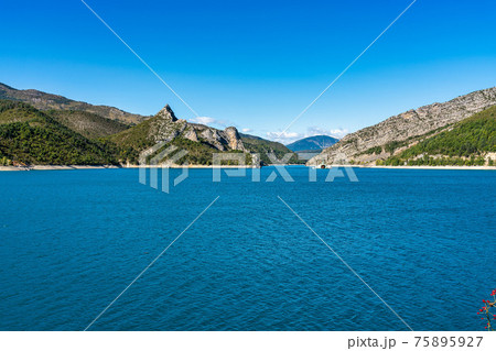 Lac de Castillon near Verdon River, Saint-Julien-du-Verdon, Provence, France 75895927
