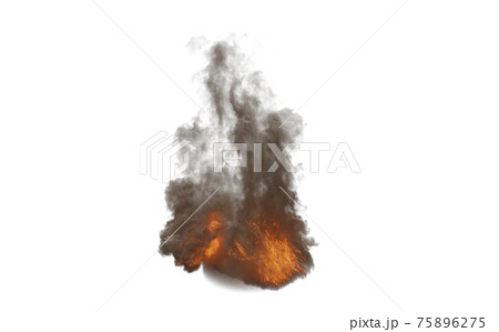 中々消えない炎 タイプe 21のイラスト素材