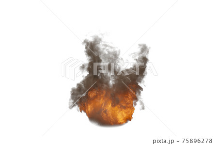 中々消えない炎 タイプe 19のイラスト素材