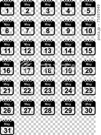 Icon, calendar, calendar, schedule, calendar, satsuki, may, may, may, spring, black Icon, calendar, calendar, schedule, calendar, satsuki, may, may, may, spring, black 75897049